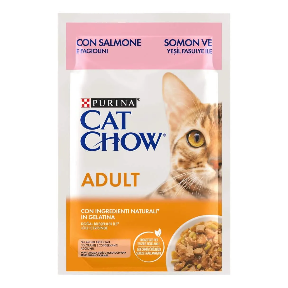 Cat chow adult salmone e fagiolini 85 g