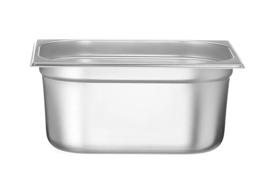 HENDI Contenitore Gastronorm GN 1/2, Budget Line, resistenza termica -40 °C a 250 °C, per forno e bagnomaria, 9,5L, 325x265x(H) 150mm, acciaio inox