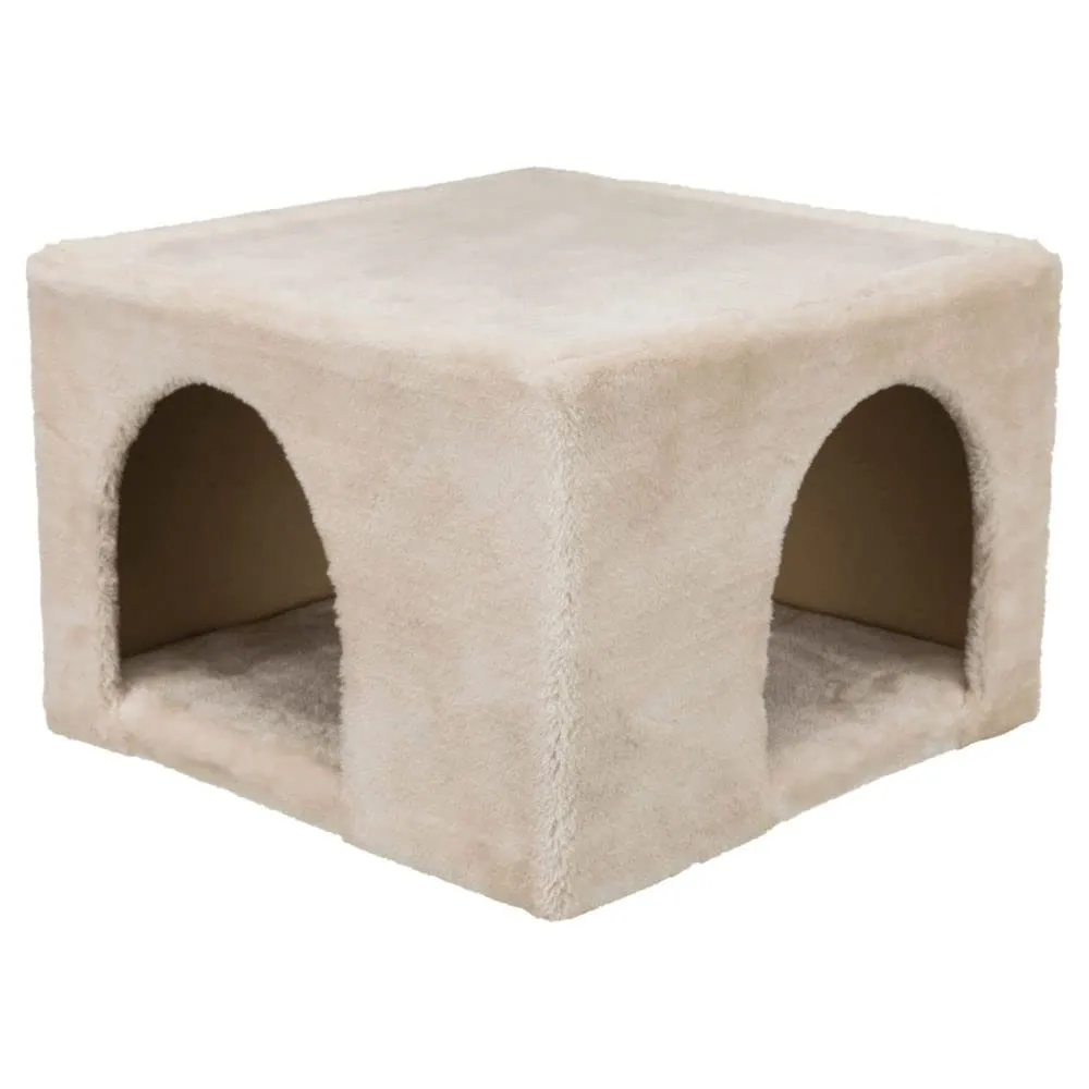 TRIXIE Cave di Peluche per Conigli/porcellini d'India, 36 x 25 x 36 cm, Beige, 3230 g