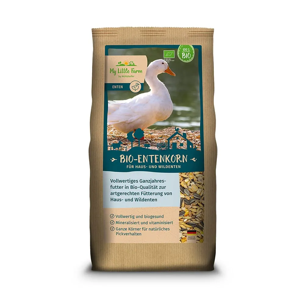 My Little Farm - Anatroccolo biologico, 2 kg, per tutte le stagioni, mineralizzato e vitaminizzato, mangime completo di qualità biologica