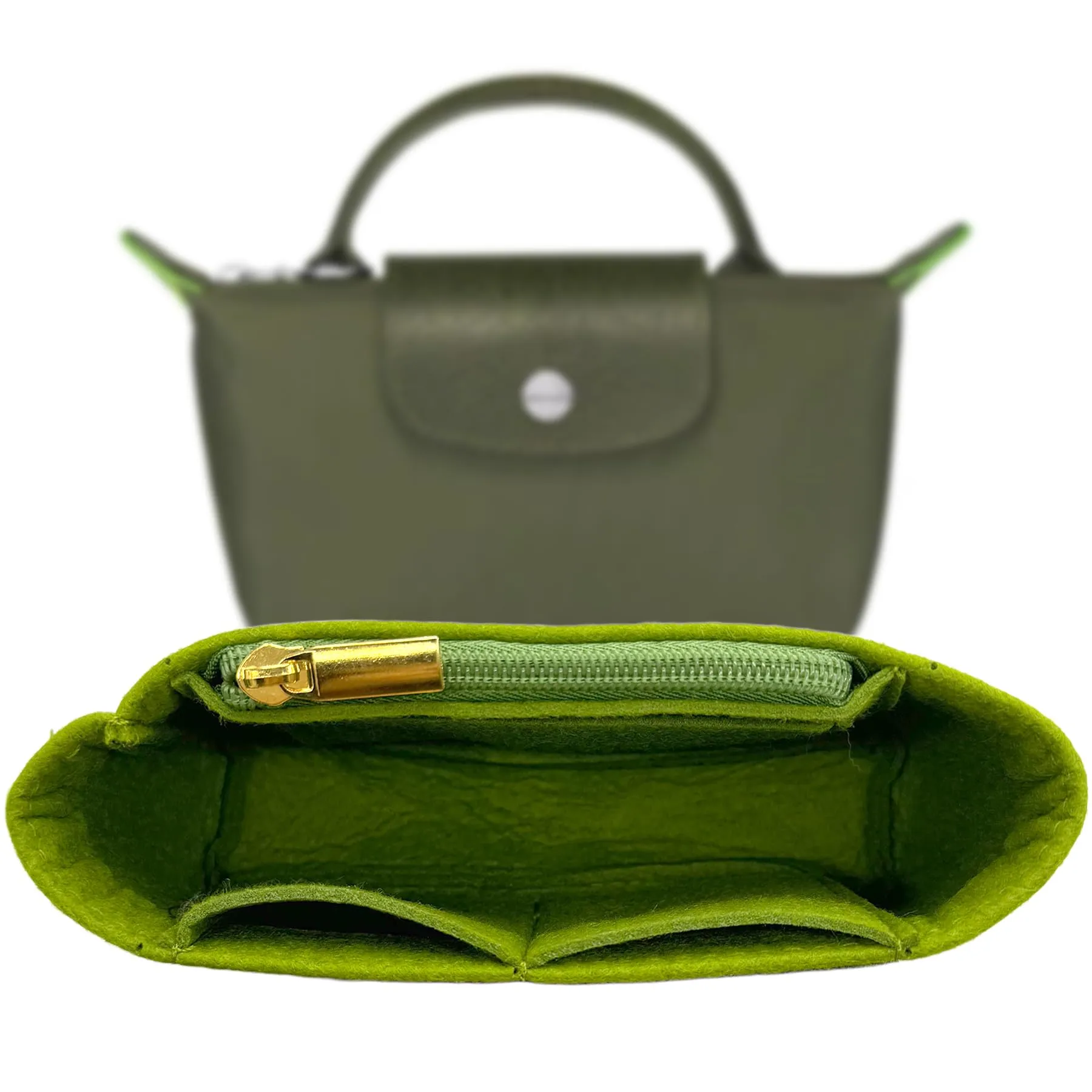 Sunshine smile Pliage Mini Organizzatore per Borsa Mini Longchamp, per Borsa Longchamp, con Tasche Multifunzionali, Grande Capacità