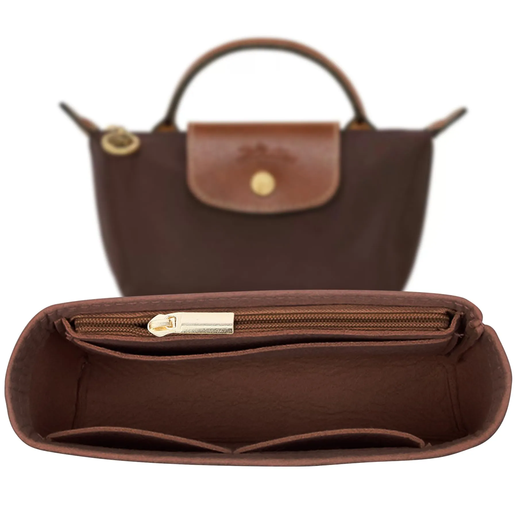 organizer mini per borsa longchamp, accessori da donna, piccole dimensioni, inserto organizer