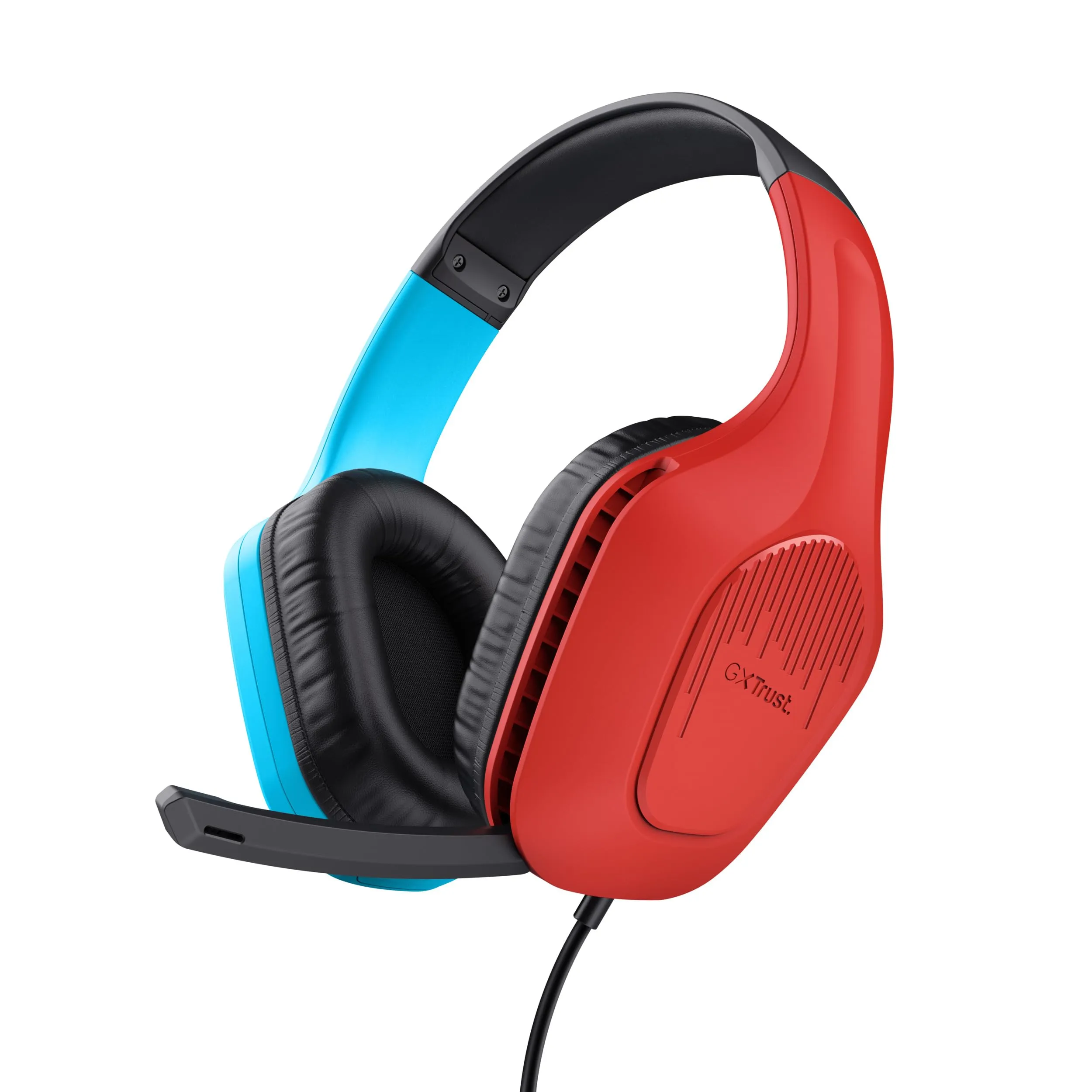 GXTrust Zirox Cuffie Gaming Leggere per Nintendo Switch, Blu/Rosso