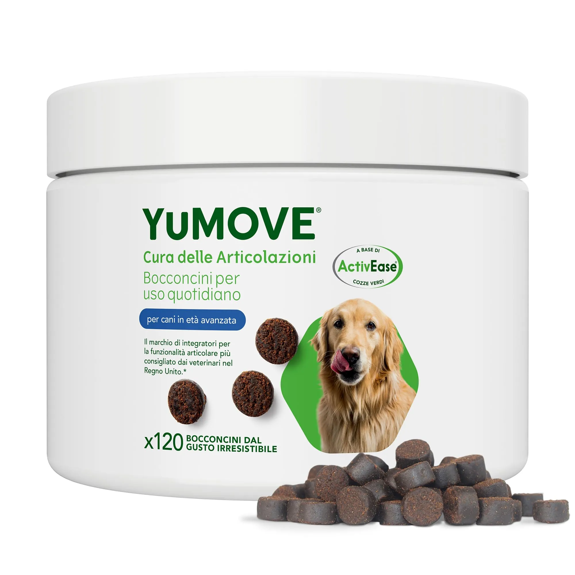 Yumove Integratore Articolazioni Cane Senior 8+ – 120 Bocconcini ActivEase