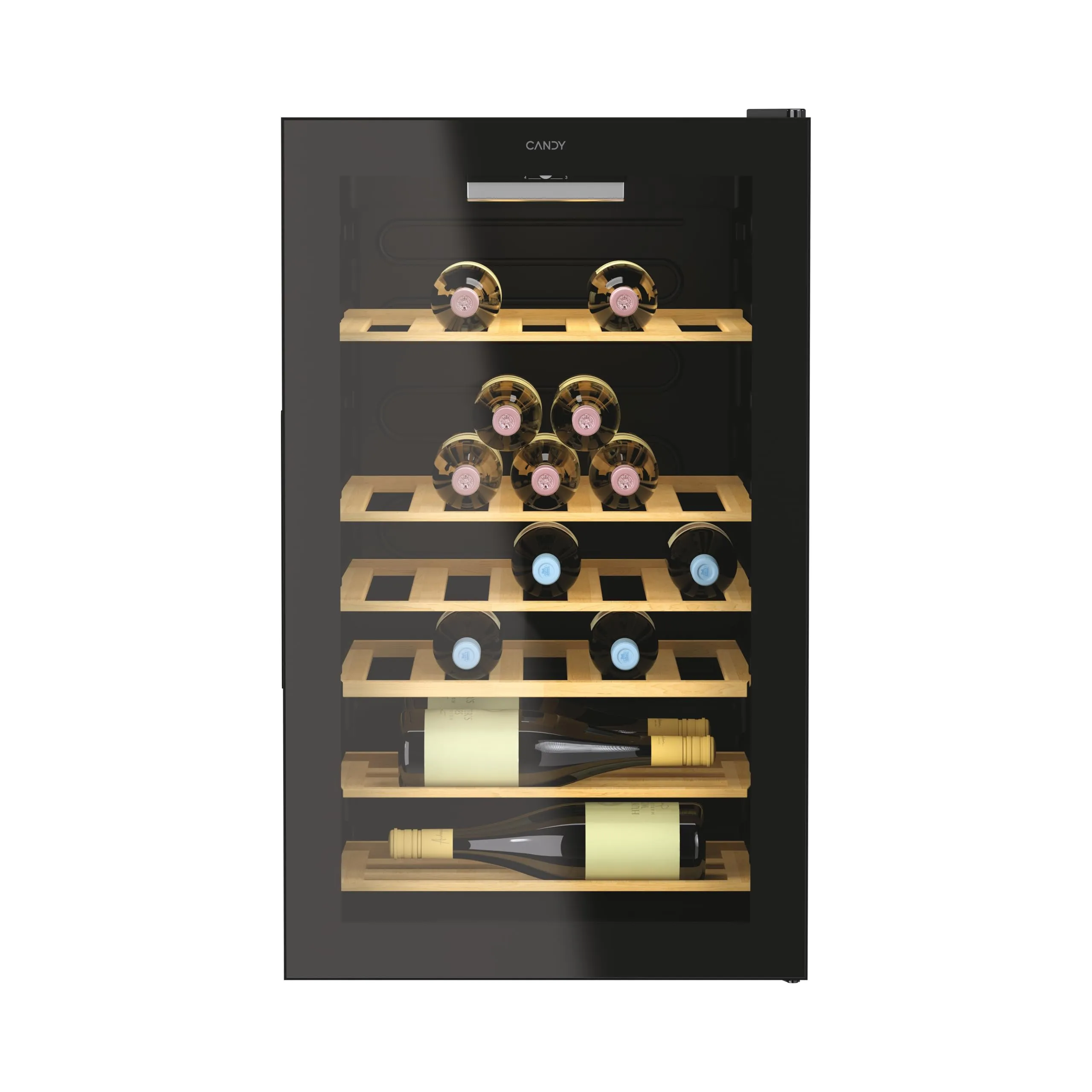 Cantinetta Vino 41 Bottiglie 6 Ripiani Classe G colore Nero - CWC 150 MHF