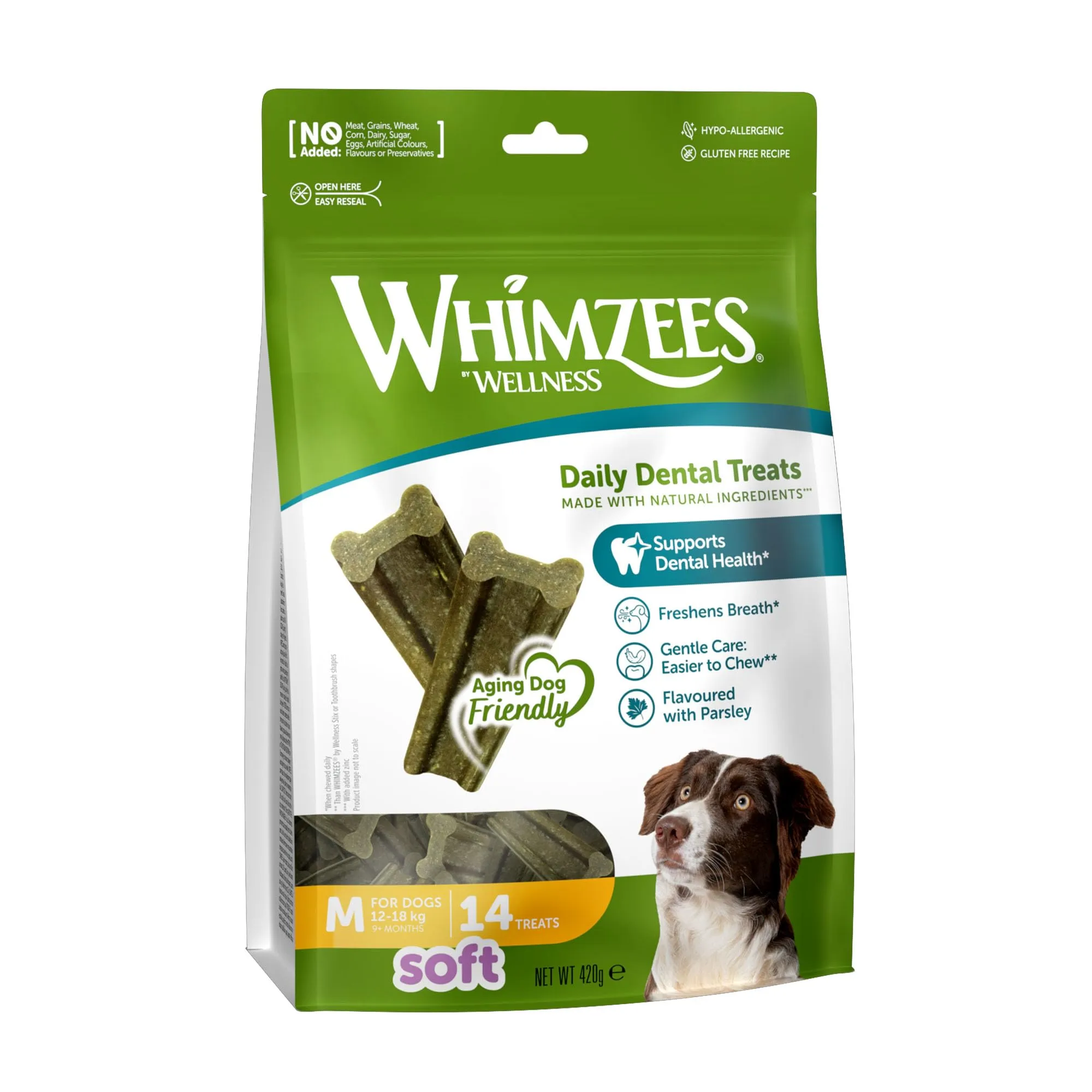 WHIMZEES Stix Soft M, 14 Pezzi – Taglia M