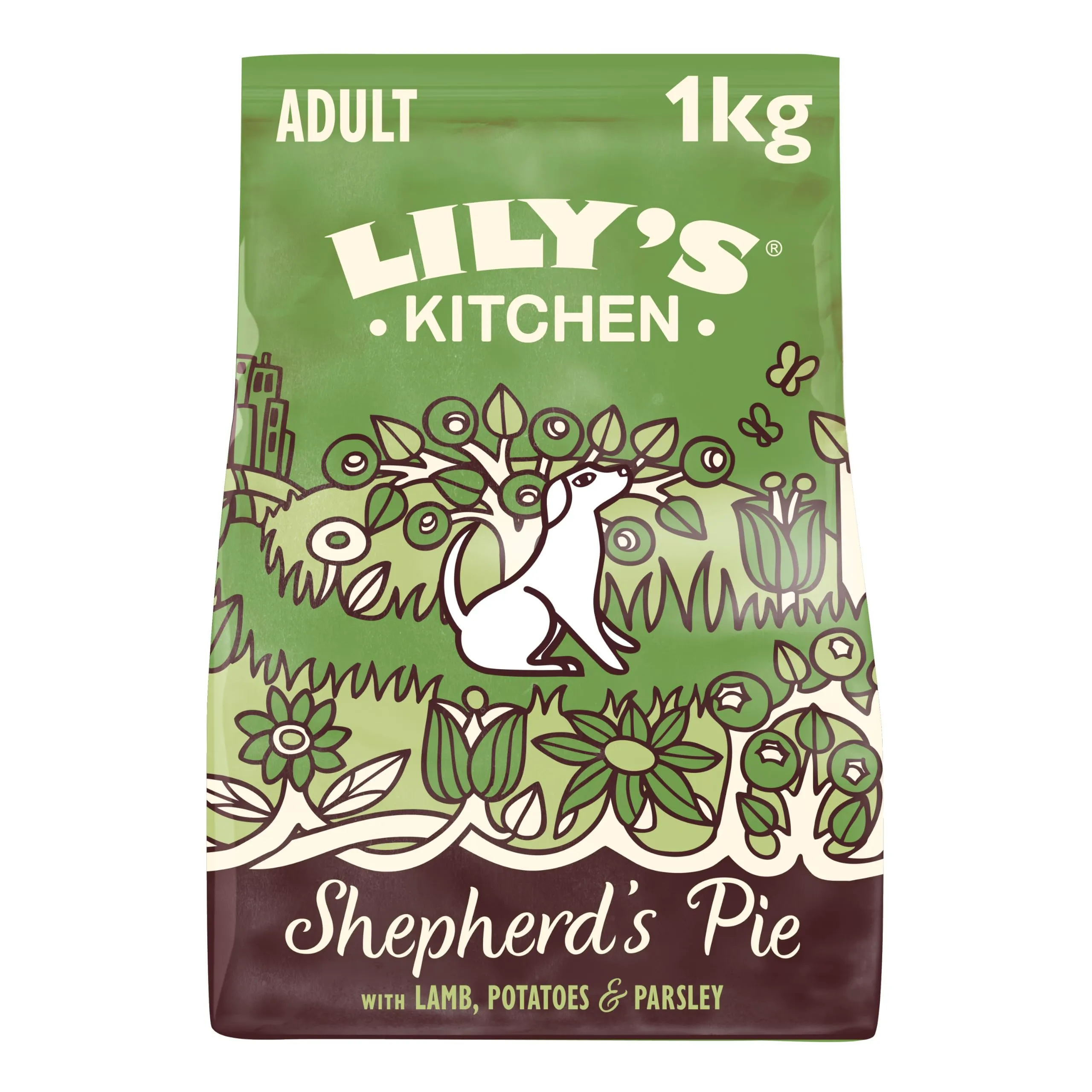 Lily's Kitchen Preparato con ingredienti naturali Cibo secco per cani adulti Ricetta bilanciata Shepherd's Pie Sacco da 1kg