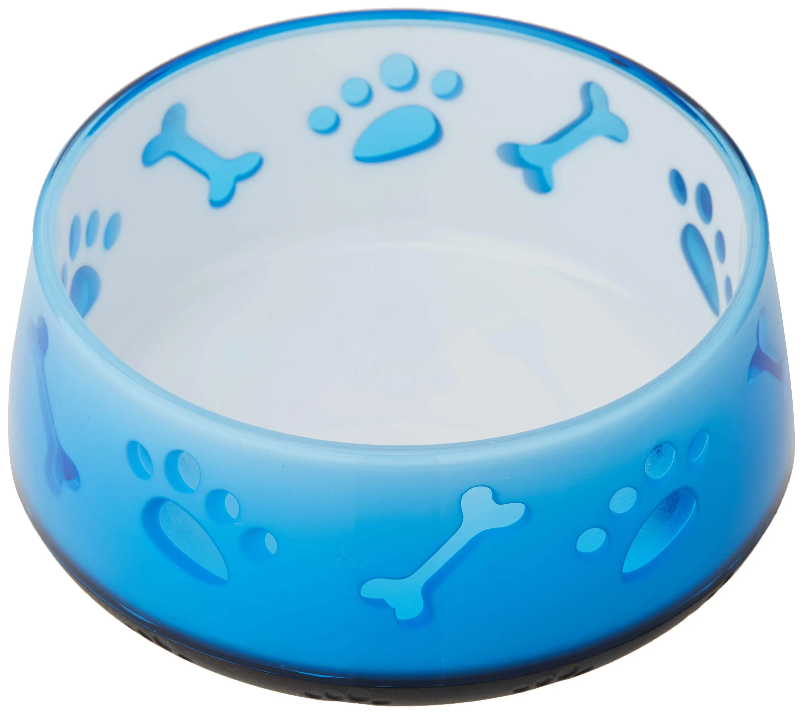 Croci TPR Doggy - Ciotola per cani in plastica TPR, antiscivolo, igienica e durevole, contenitore per cibo e acqua, lavabile in lavastoviglie, Blu, Capienza 300 ML