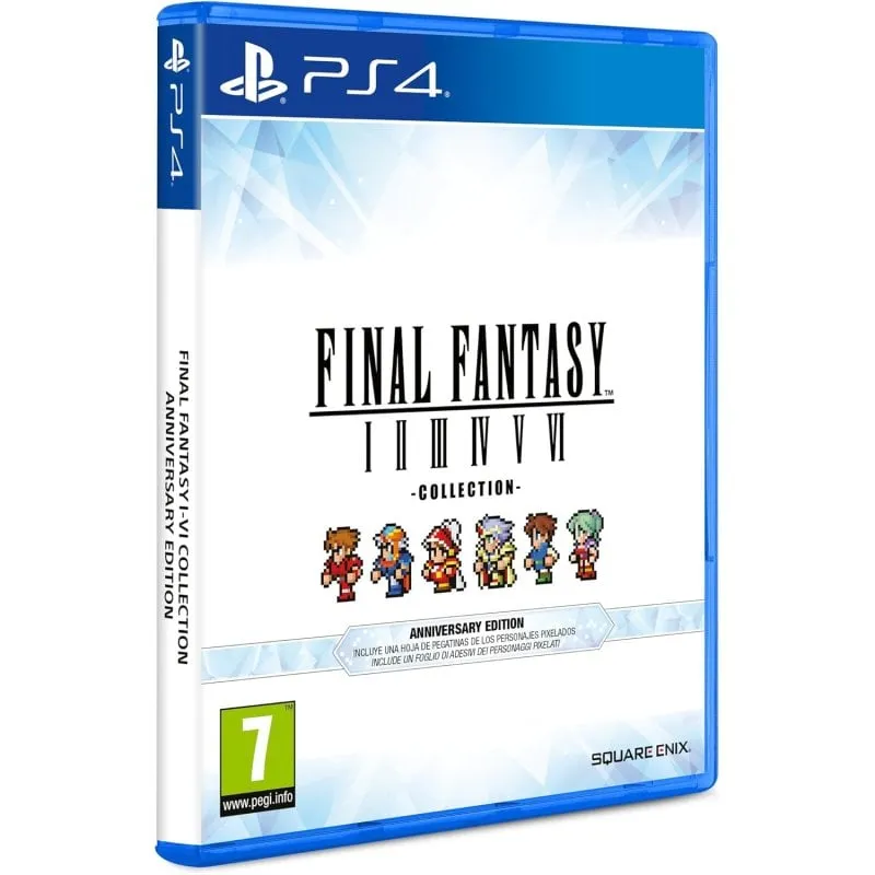 Deep Silver Final Fantasy I-VI Collection Anniversary Edition Anniversario Cinese semplificato, Cinese tradizionale, Tedesca, Inglese, ESP, Francese, ITA, Giapponese, Coreano, POR-BRA, Russo, Tailandese PlayStation 4