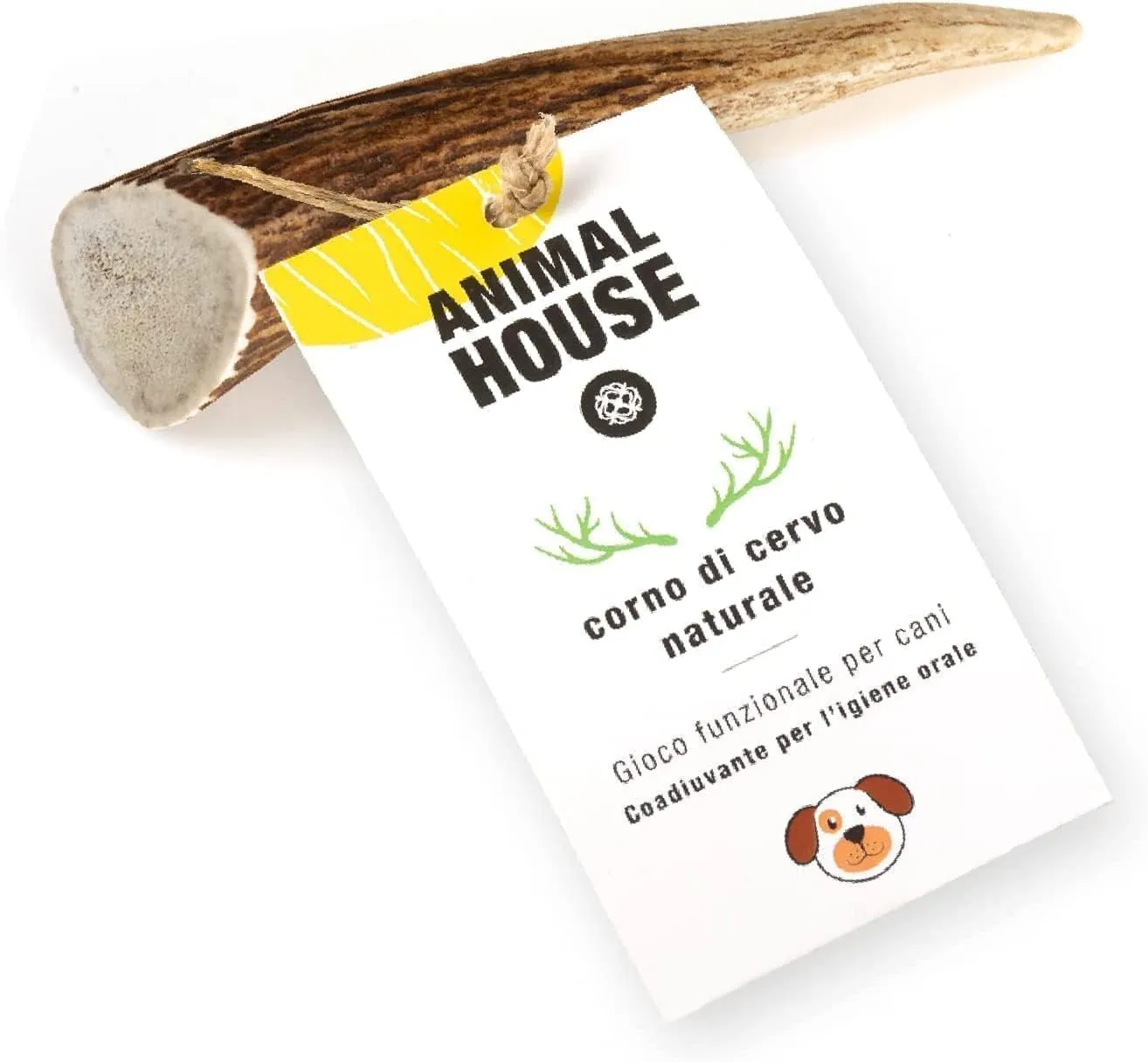 Animal House Corna di Cervo per Cani Intere, XS