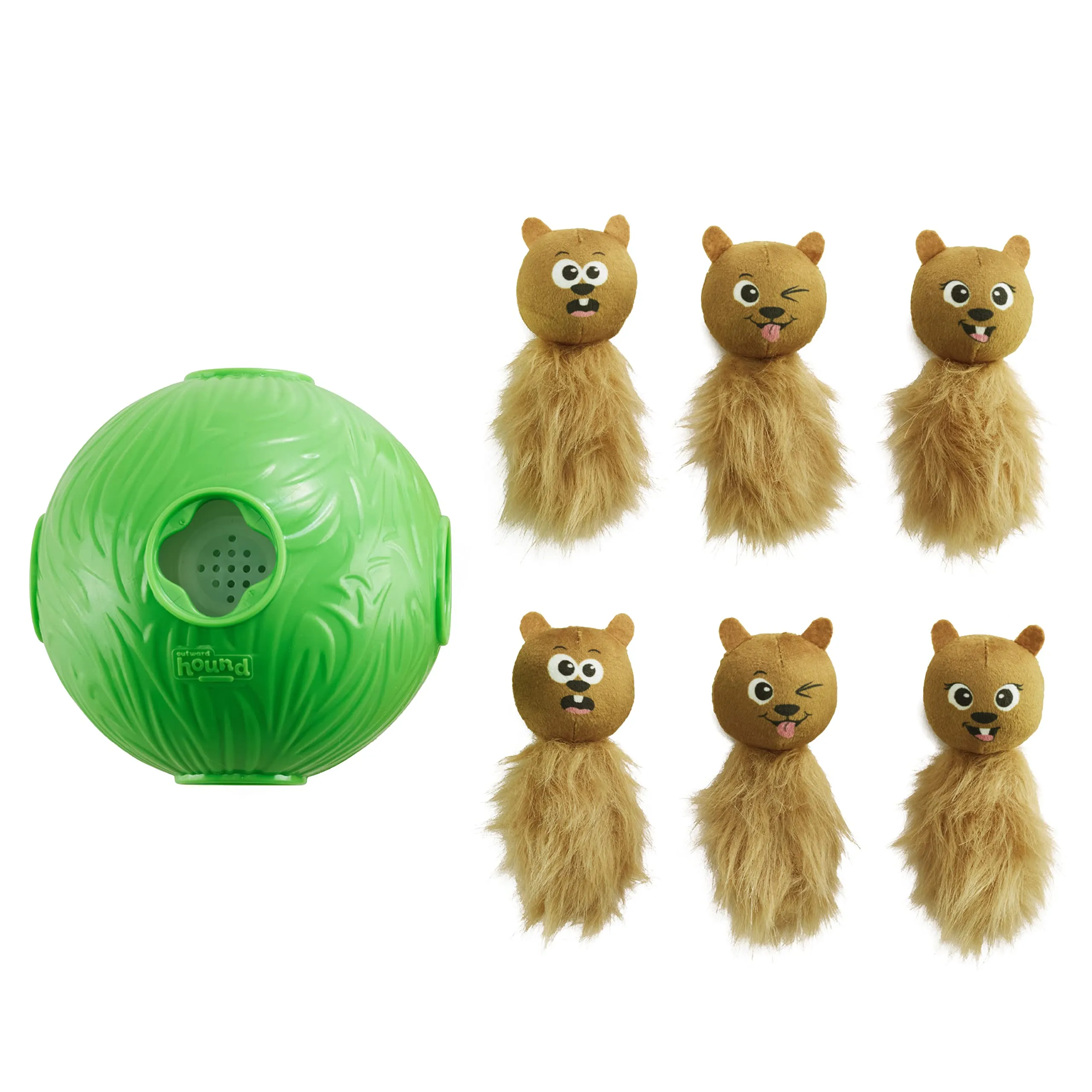 Nina Ottosson di Outward Hound Dog Snuffle N' Treat Ball Grn