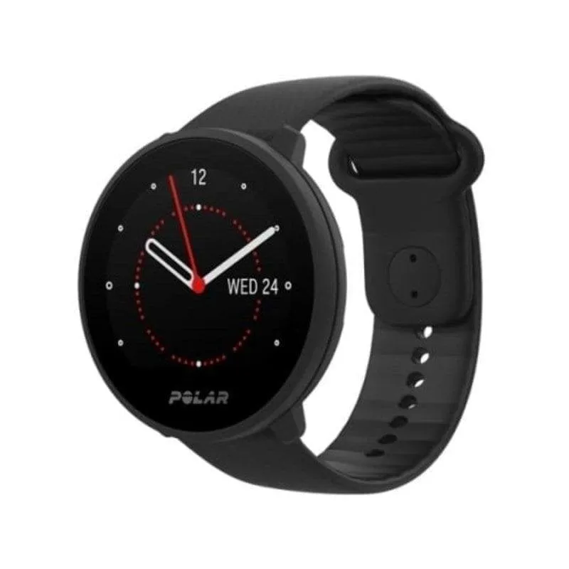 Polar Unite Bluetooth GPS 43mm Nero Cinturino Silicone Regolabile Resistente Acqua 30m Cardiofrequenzimetro