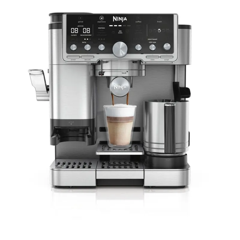 Caffettiera Semi-automatica Ninja ES701EU 2L 14 bar con macinino integrato e schiumalatte