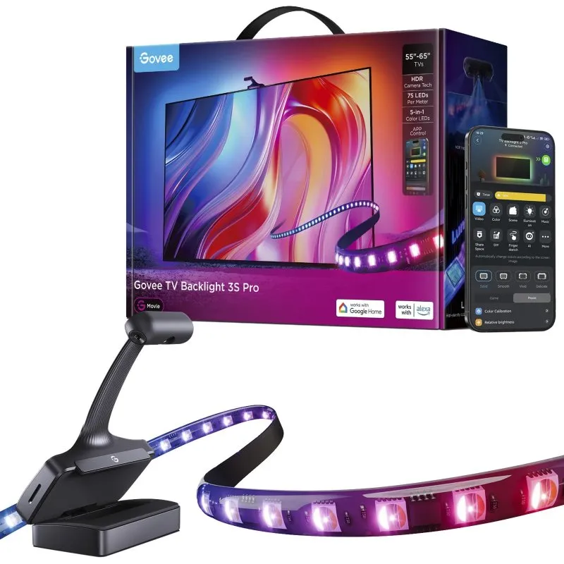 Striscia luminosa intelligente Govee H66A1 LED Wi-Fi Bluetooth 5 m Multicolore