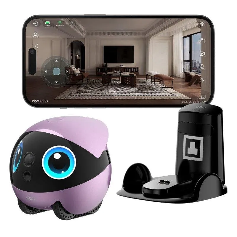 Videocamere di sorveglianza Enabot EBO Air 2 Plus Interna 3K IA Audio Bidirezionale Rilevamento movimento
