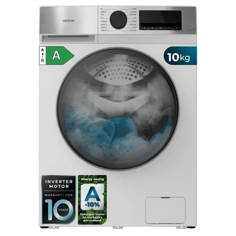 Lavatrice a Carica Frontale Cecotec Bolero DressCode 10450 10 kg 1400 giri A-10% Bianca