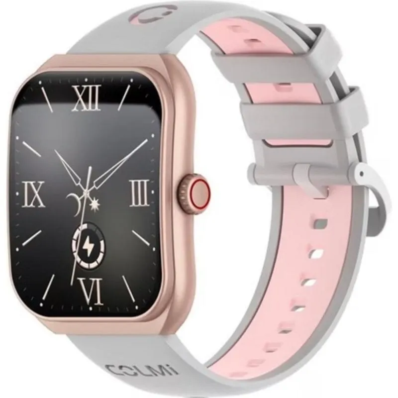 Colmi P86 Bluetooth GPS 44mm AMOLED Roségold Silicone 22mm Cardio Monitoraggio Sonno