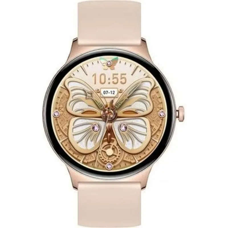 Colmi V89 GPS 43mm AMOLED Oro Smartwatch Cinturino Silicone M