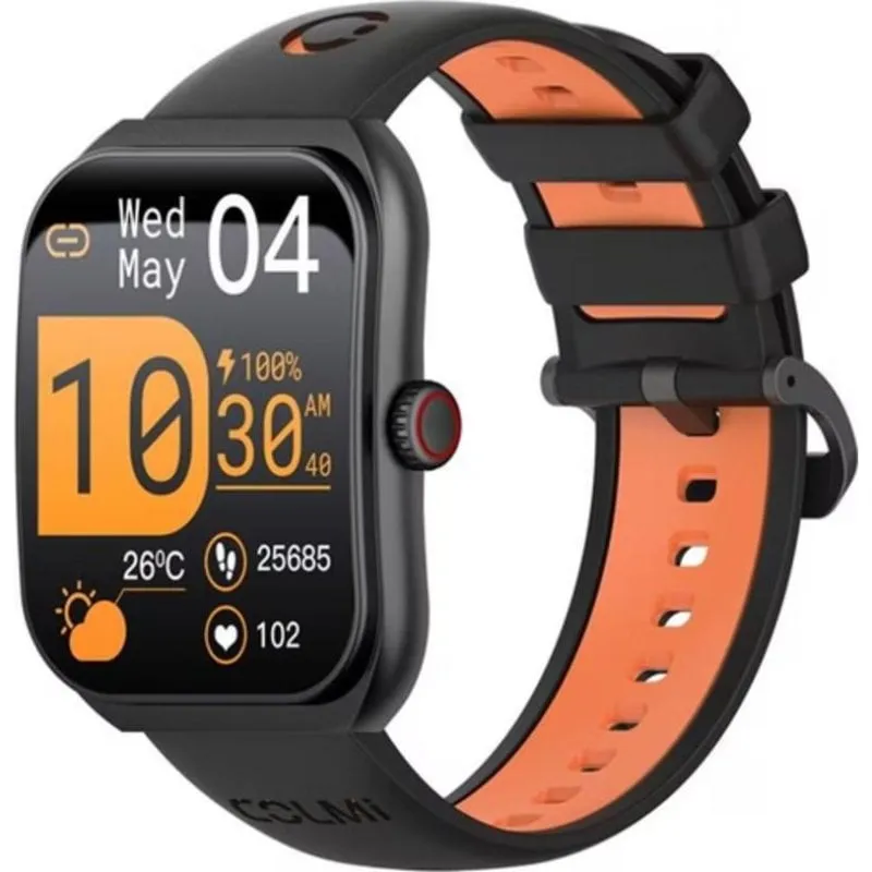 Colmi P86 Bluetooth GPS 44mm AMOLED Nero Taglia Unica Resistente Acqua IPX7 Pulsometro