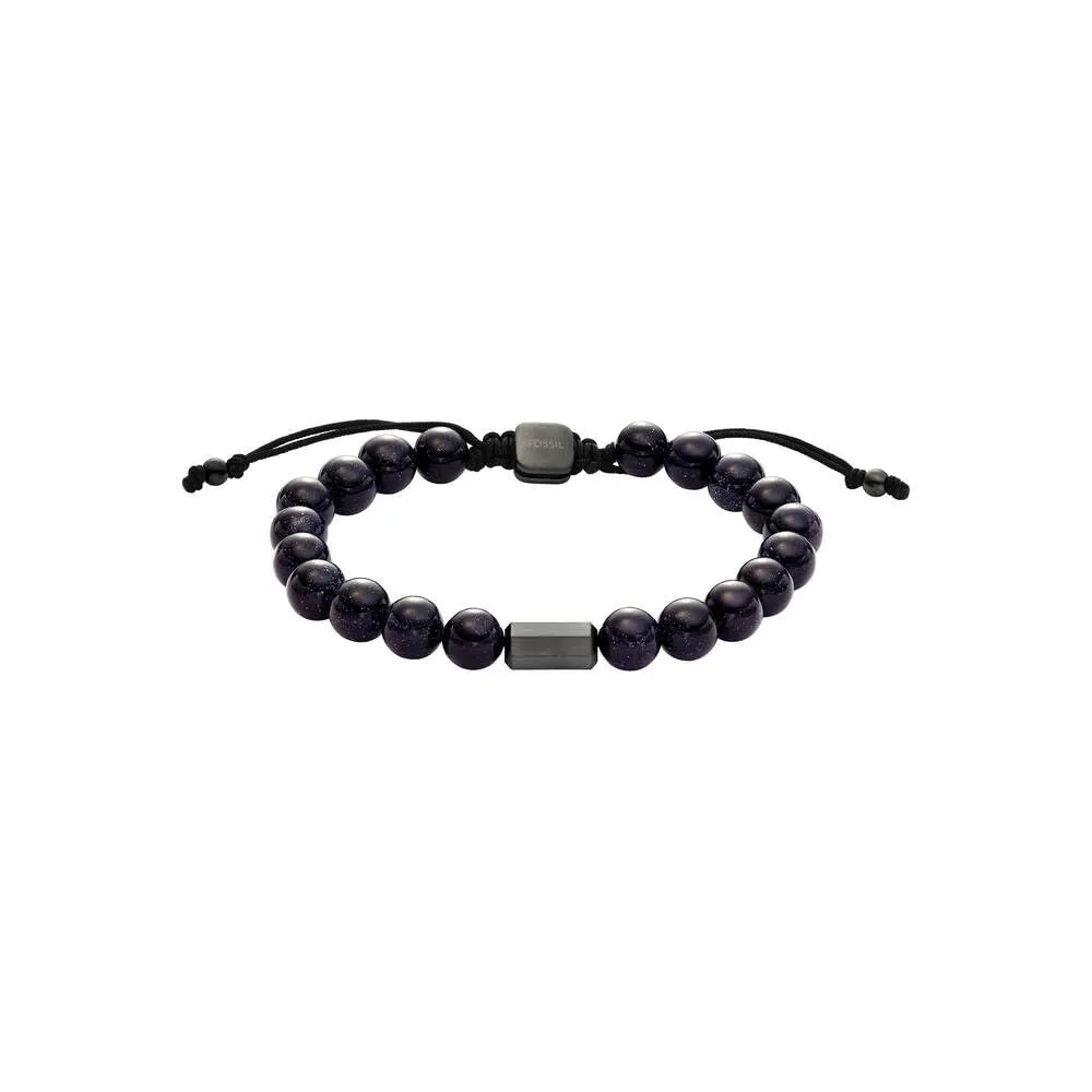Fossil JF04819060 - Bracciale da uomo in acciaio inossidabile, colore: canna di fucile, Misura unica, Acciaio inossidabile, Nessuna pietra preziosa, Nero Profondo
