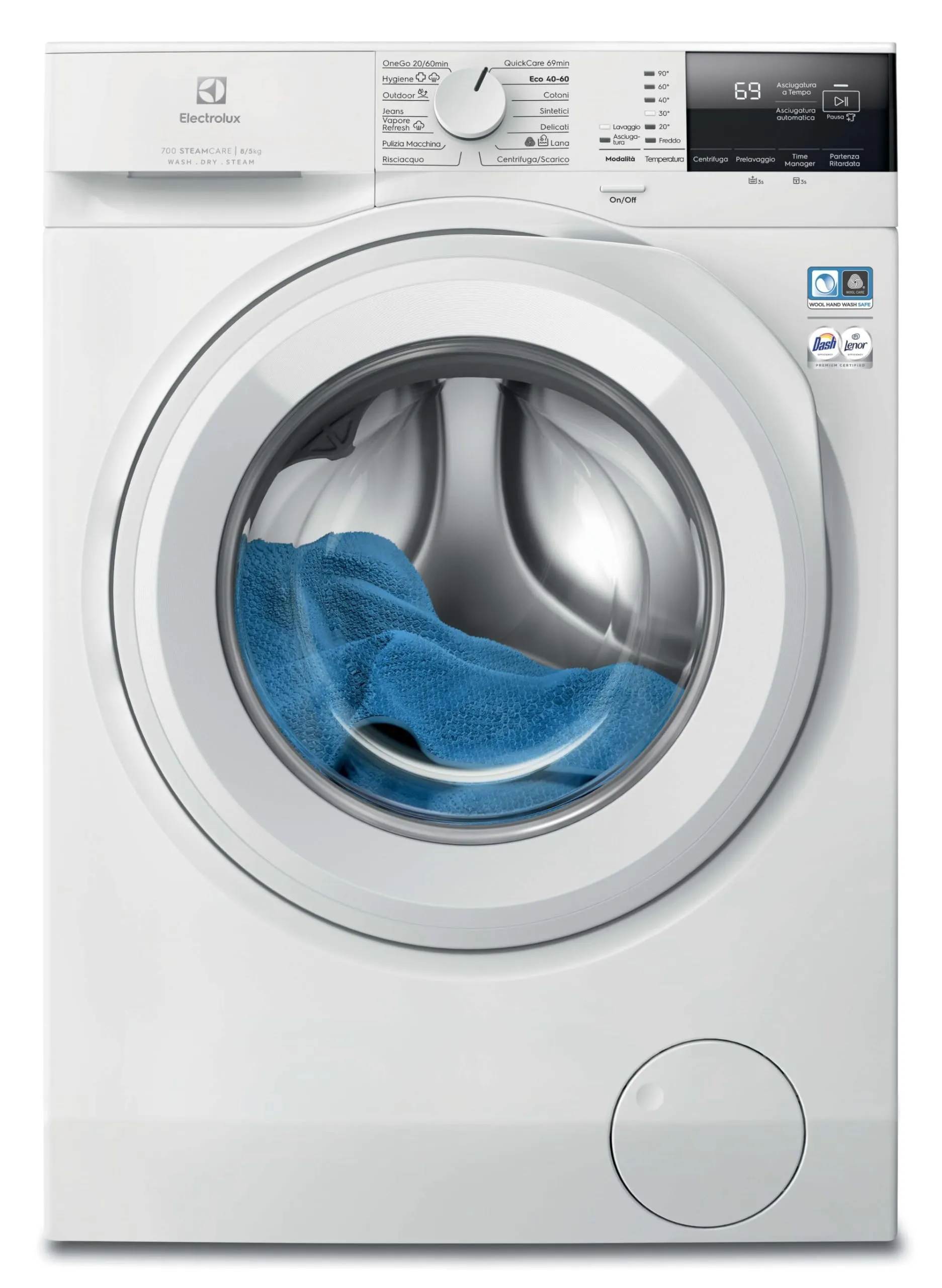 Electrolux Lavasciuga 8 kg 5 kg Classe D EW7W285W Bianco
