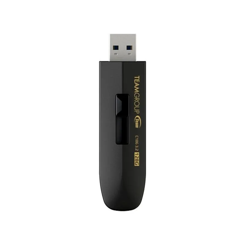 Unità flash USB Team Group C186 64GB USB 3.2 Gen 1 nera scorrevole