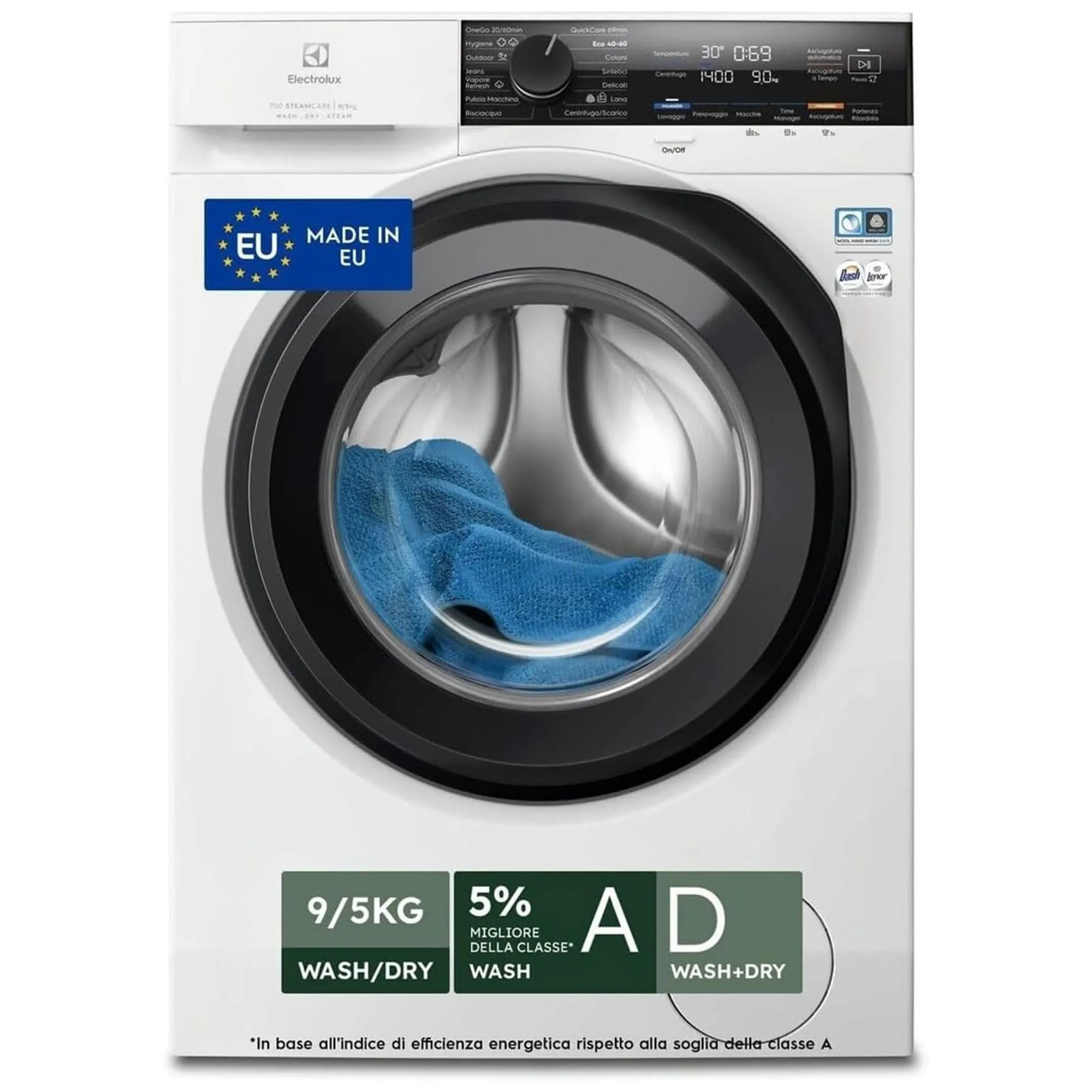 Electrolux EW7W495G Lavasciuga Carica Frontale 9/5 kg Serie 700