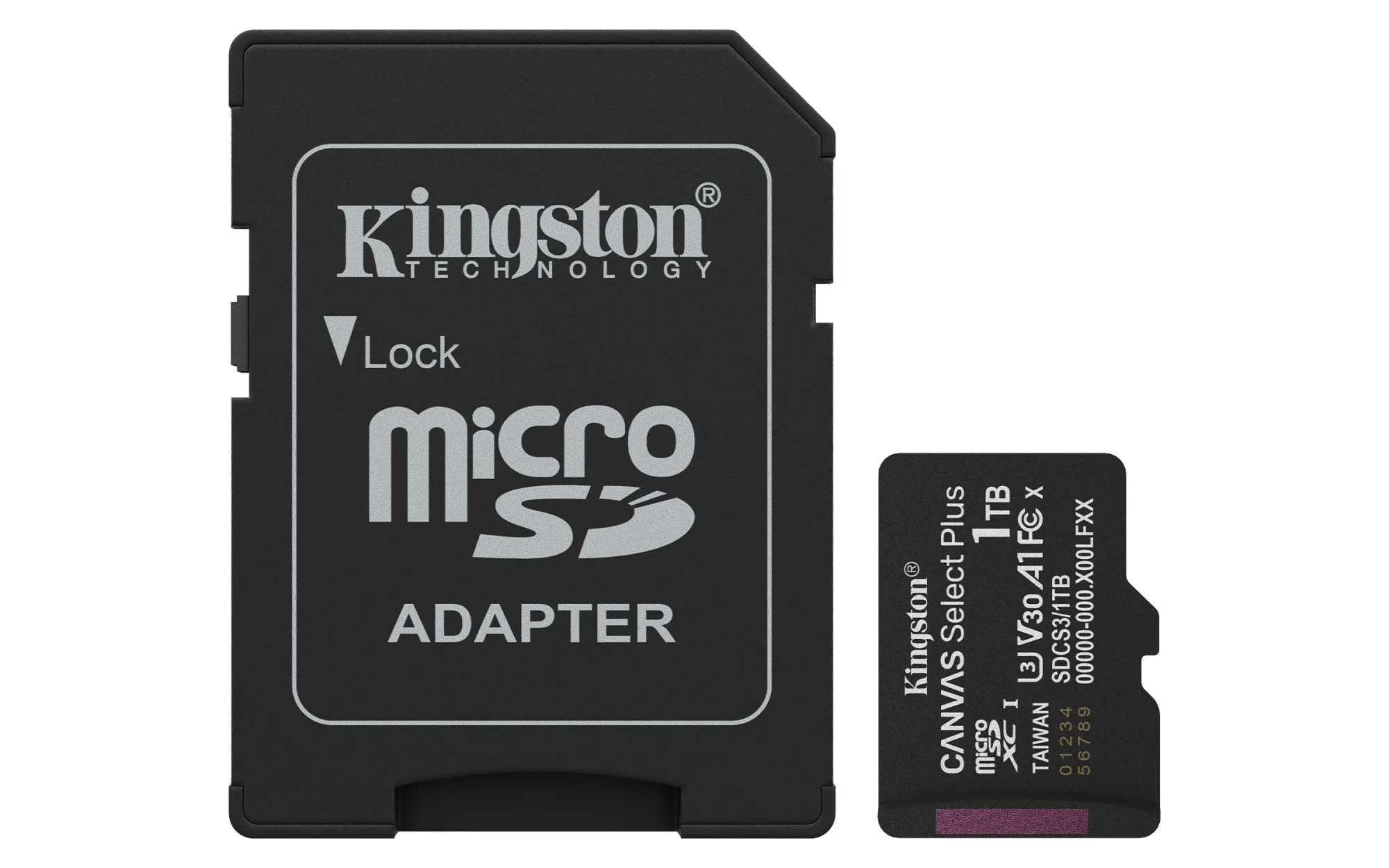 Kingston Technology 1TB microSDXC Canvas Select Plus Gen3 150MB/s A1 (Adattatore SD incluso)