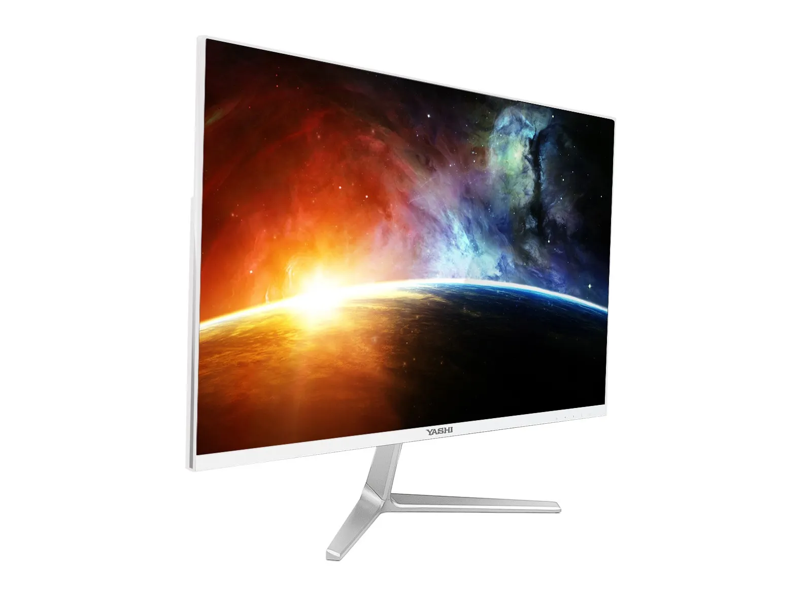 Yashi Monitor 27 Led Ips 16:9 Fhd 1Ms 350 Cdm Usb-C Vga/Hdmi Multimediale Bianco