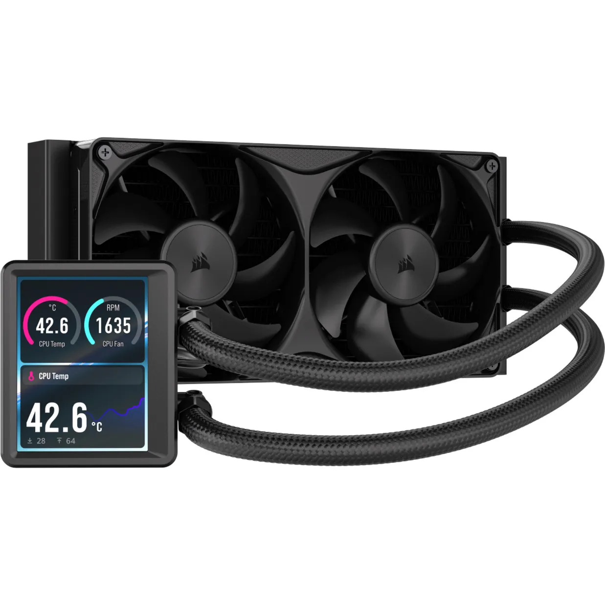 NAUTILUS II 240 RS LCD Dissipatore liquido per CPU, Raffreddamento ad acqua