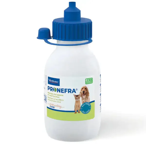 Virbac Pronefra sospensione orale per l'equilibrio della funzione renale Gocce per cani e gatti 180 ml - Integratori per cani