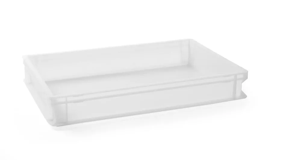 HENDI Cassetta per lievitazione pizza e pane, 14L, contenitore per alimenti impasto, impilabile, senza coperchio, cassetta portaimpasto, senza BPA, 600x400x(H) 75mm, HDPE