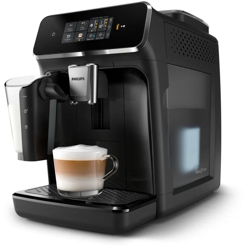 Caffettiera Automatica Philips EP2331/10 LatteGo 4 Bevande Personalizzabili Nero Lucido Cromato