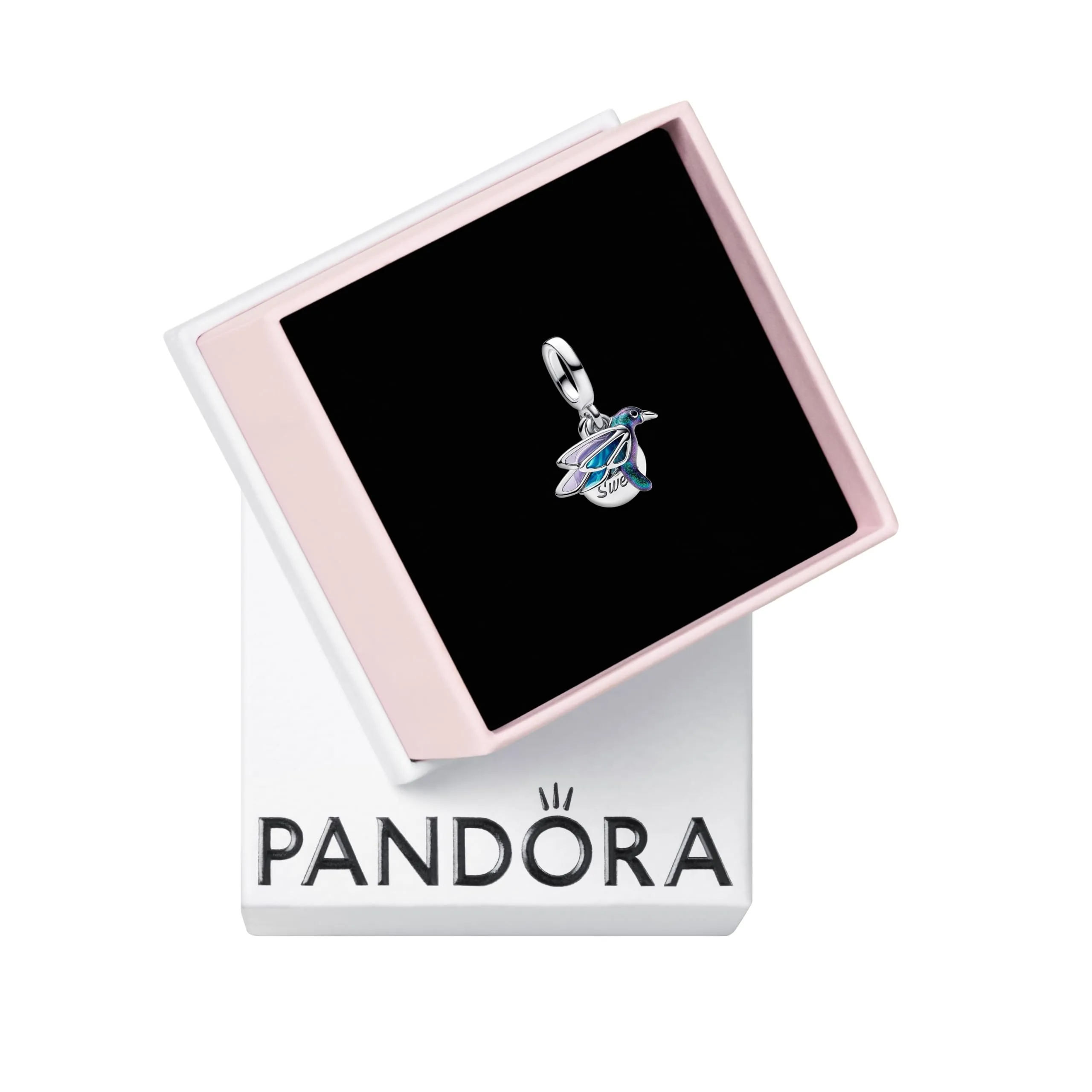 Pandora Moments 793746C01 Breloque Colibri en Argent Sterling Compatible avec Les pendentifs Me and Moments
