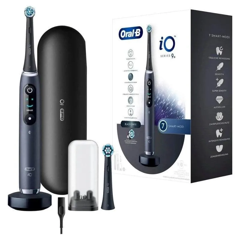 Spazzolino Elettrico Oscillante Oral-B iO Series 9N 7 Modalità Sensore Pressione Timer Custodia