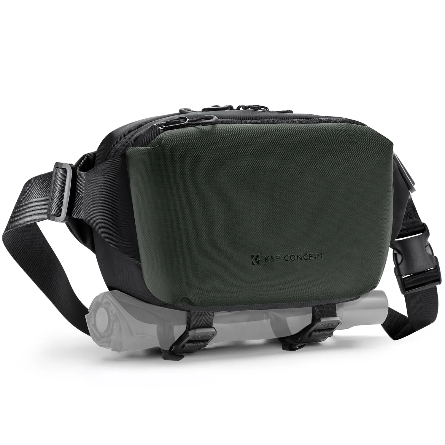 K&F CONCEPT Borsa Foto Tracolla Impermeabile Antiurto 37cm Verde