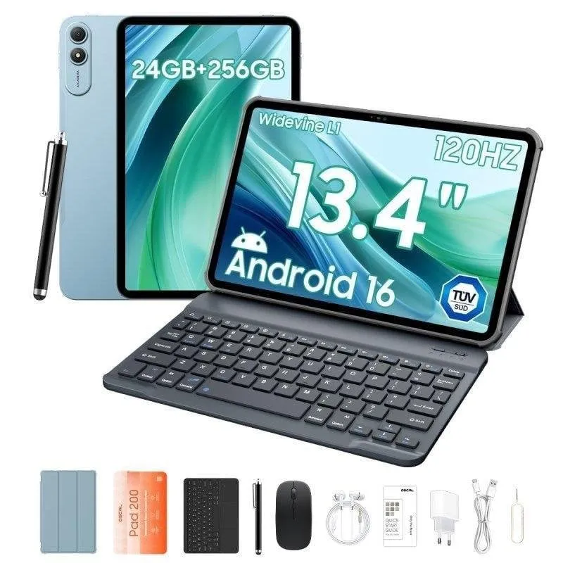 Tablet OSCAL Pad 200 4G LTE 13,4" 24GB 256GB Blu con Teclado e Stylus Pen