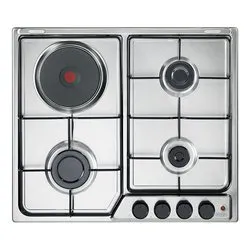 Piano cottura gas 3+1 zone FAMILY Ffi 36 Er Inox (60cm)