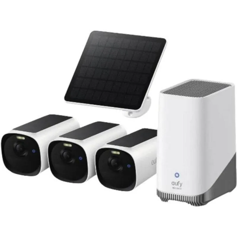 Videocamere di sorveglianza Eufy E8144326 2K Esterna Pannello Solare Audio Bidirezionale