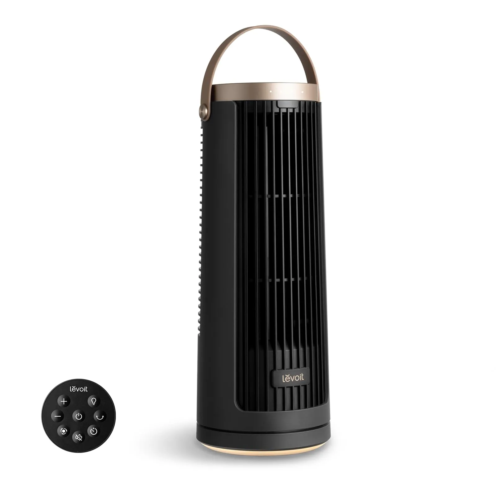 Levoit Windi Mini Pro Ventilatore a Torre Compatto Portatile, Grigio Scuro