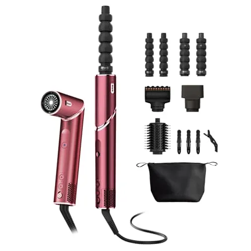 Styler e Asciugacapelli Shark FlexStyle (5 accessori) in Cherry Pink