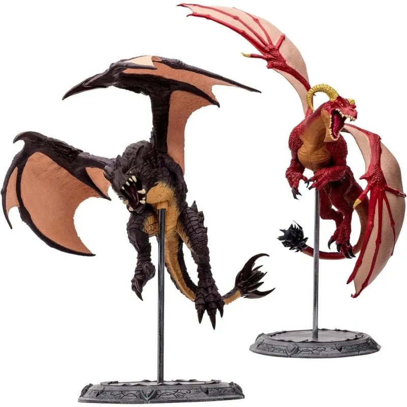 Figura World of Warcraft McFarlane Red Highland Drake Black Proto Drake 24 cm