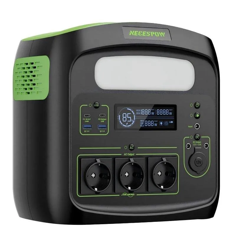 Stazione di energia Newsmy N7576 483,84Wh 3 porte AC 5 porte USB Batteria LiFePO4 LED 6W