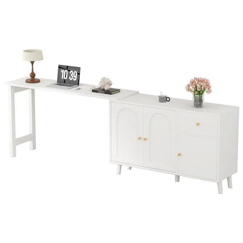 Scrivania Welltin N880P3174156W 120x40cm 50kg Girevole 360° con Mobile Bianco