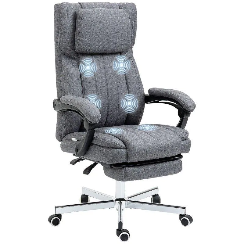 Sedia da ufficio Welltin 921-625V90GY Massaggio e Poggiapiedi