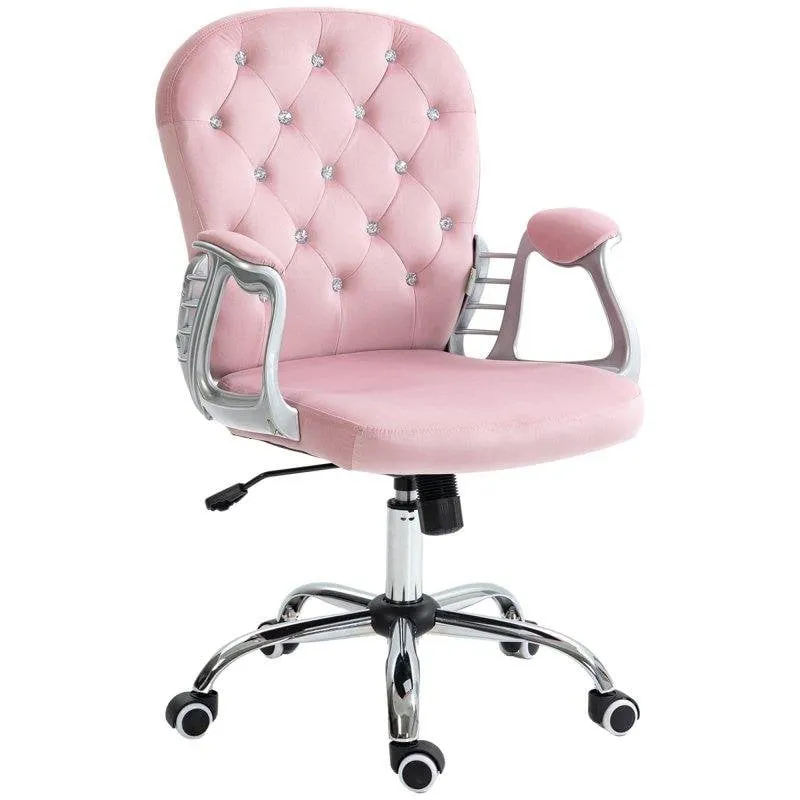Sedia Welltin T1008-01-03245 Velluto Rosa Regolabile 360