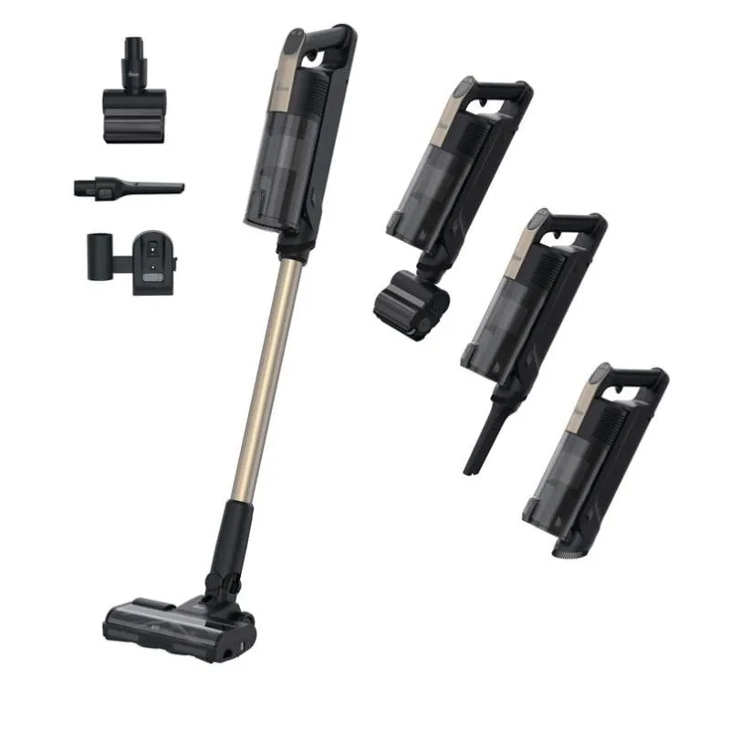 Aspirapolvere senza Sacco Hoover HF310P 400W 60 min HEPA 13 Nero Metallico