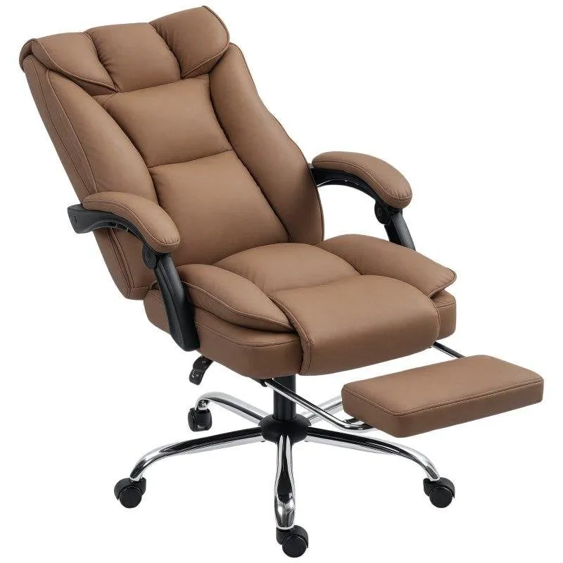 Sedia da ufficio Welltin 921-933V00BN pelle sintetica marrone reclinabile