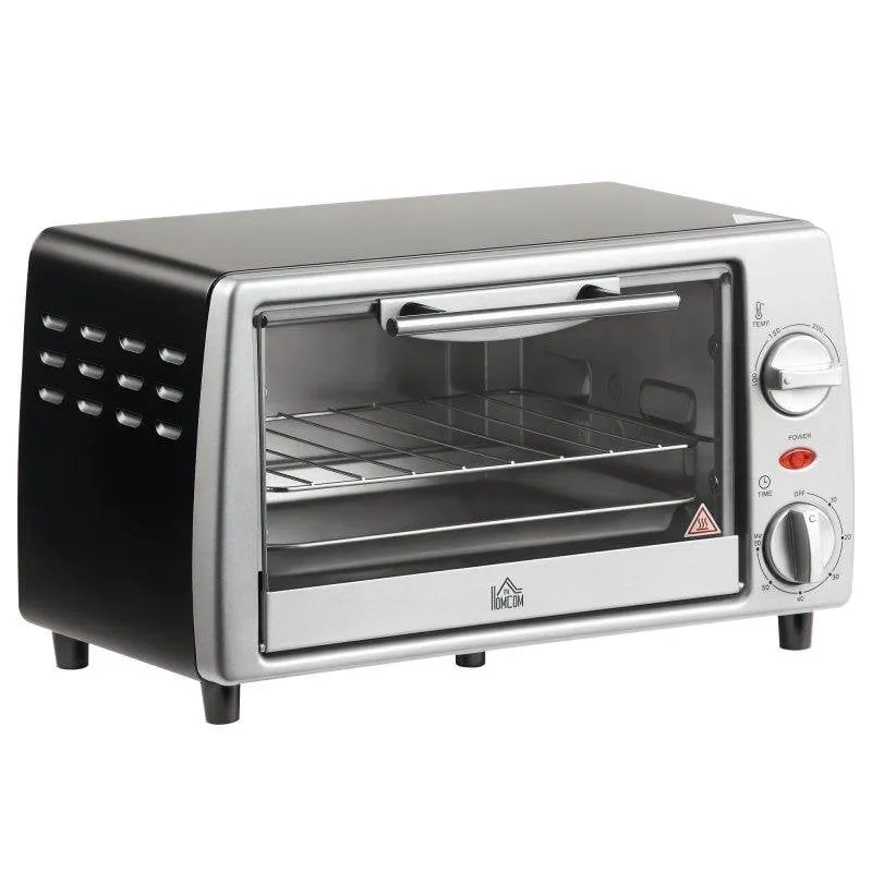 Fornetto Elettrico Welltin 800-084 10L 750W Timer 230°C Argento