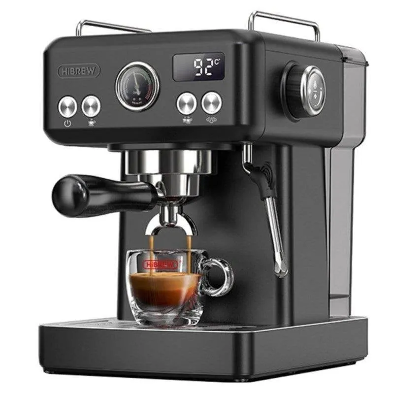 Macchina da caffè espresso HiBREW H10A programmabile acciaio inox 1,8L 20 bar serbatoio estraibile